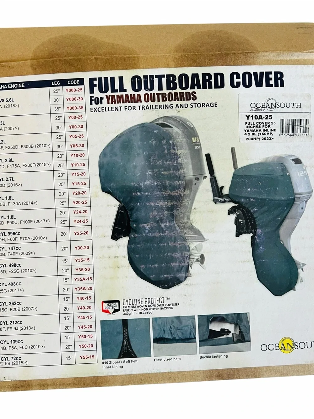 Oceansouth Yamaha Outboard Cover